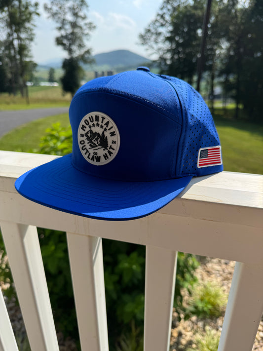 Pearl blue 7 panel SnapBack
